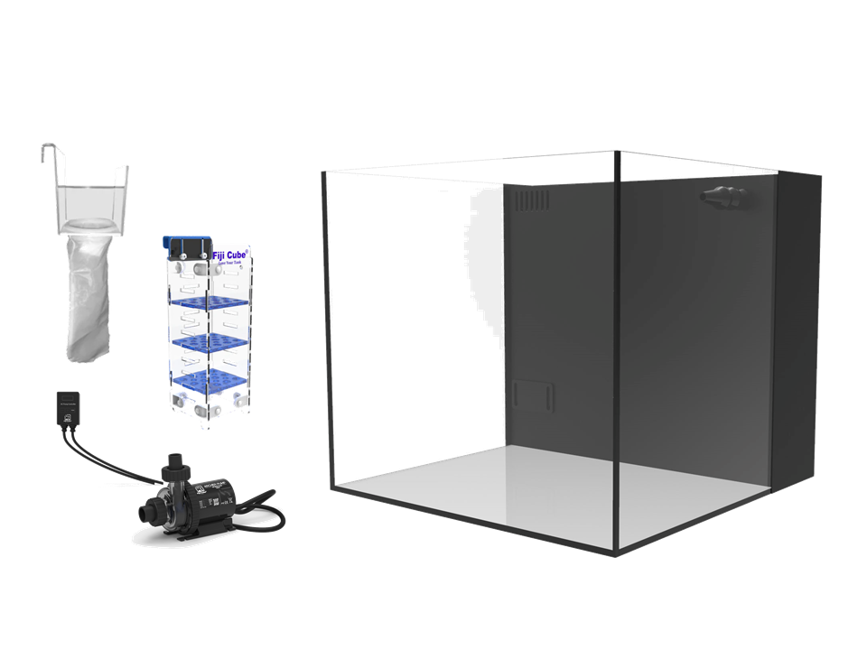 Fiji Cube 22.4 Gallon Cube Rimless AIO Glass Nano Tank PRO Series