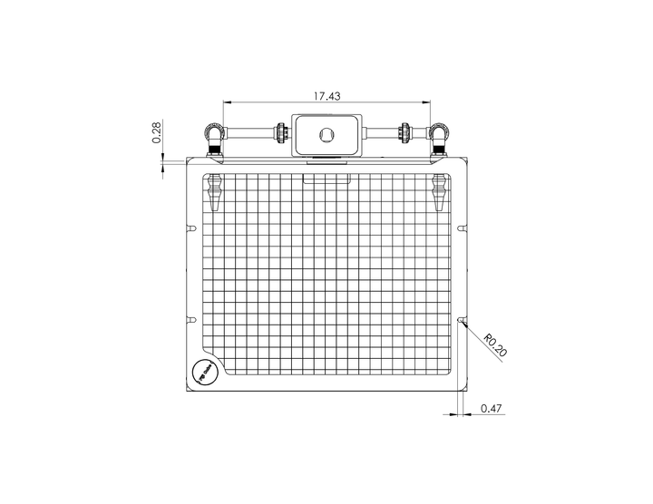 Fiji Cube 32 Gallon EXT Aquarium Tank Lid