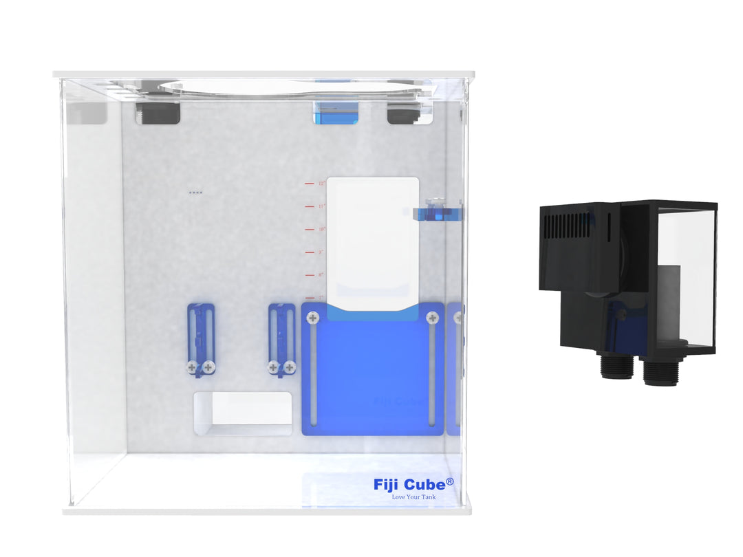 Fiji Cube Fiji-15 Advanced Sump + External Overflow Box