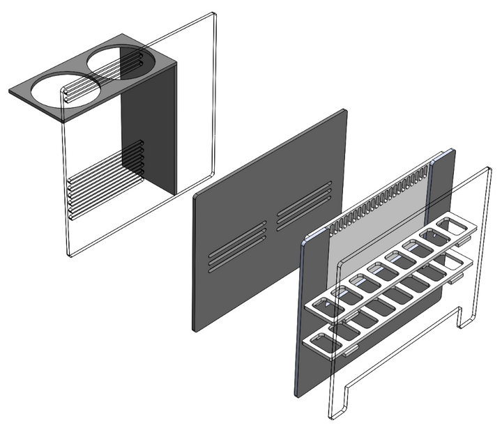 Fiji Cube Sump Baffle Kit - 20 Gallon Long