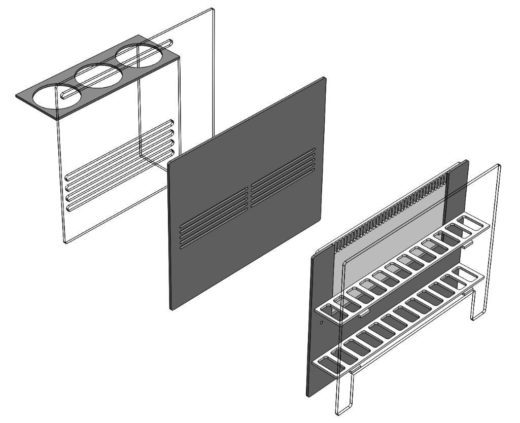 Fiji Cube Sump Baffle Kit - 40 Gallon Breeder